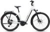 Cube Touring Hybrid ONE 600 metallicwhite'n'chrome Größe: Easy Entry 50 cm