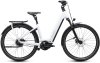 Cube Kathmandu Hybrid Deluxe Pro 800 metallicwhite'n'chrome Größe: Easy Entry 58 cm